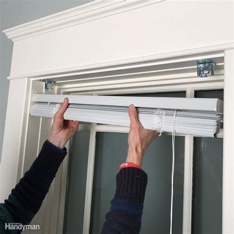 installing blinds into metal brackets|installing inside mount blinds.